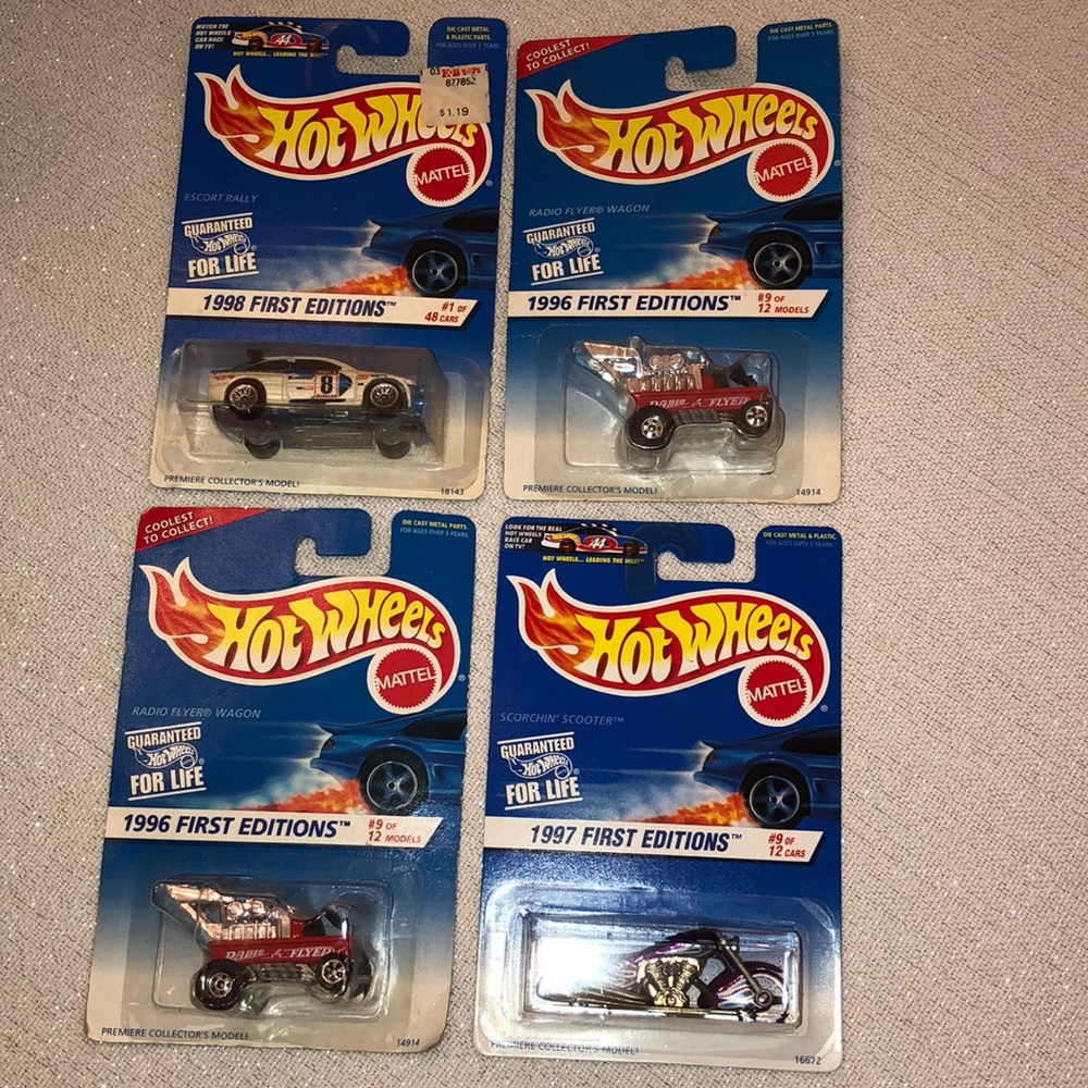 Mattel Hot Wheels - Set of Four cars